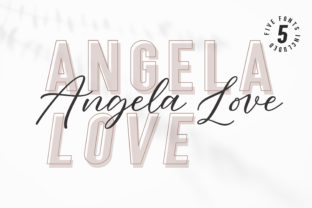 Angela Love Duo: A Versatile Script Handwritten Font for Editorial Design