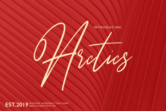 Arctics: A Modern Script Font for Editorial Design
