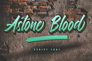 Astone Blood: A Script Handwritten Font for Creative Crafters