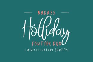 Badass Holliday Duo: A Script Handwritten Font for Holiday Magic