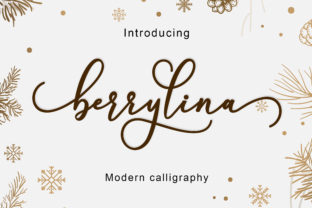 Berrylina Script for Editorial Design and Creative Typography