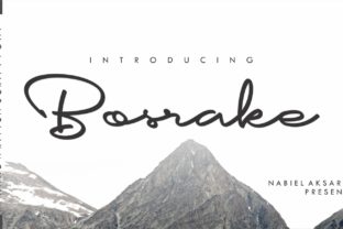 Bosrake: A Script Handwritten Font for Editorial Design and Branding