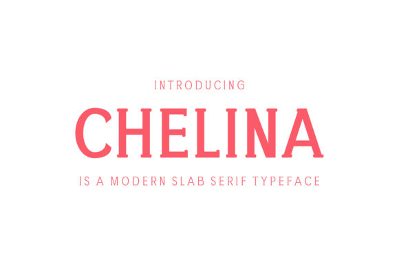 Chelina: A Chunky, Cool Slab Serif Font for Creative Crafters