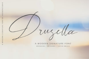 Drusella: A Script Font for Elegant Web Design and Brand Identity