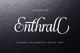 Enthrall: A Script Font That Elevates Brand Identity