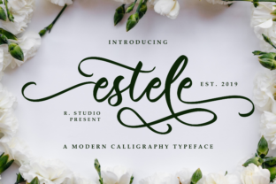 Estele: A Script Font for Elegant Editorial Design