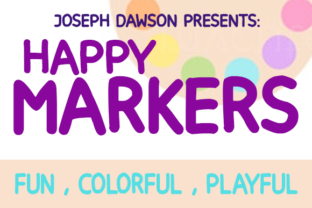 Happy Markers: A Playful Sans Serif Font for Modern Web Design