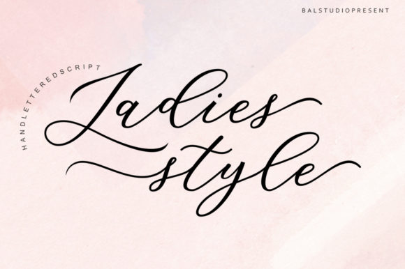 Ladies Style: A Bold Script Font for Editorial Design
