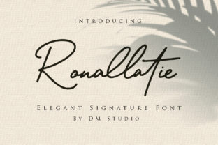 Ronallatie: A Script Handwritten Font for Creative Product Design
