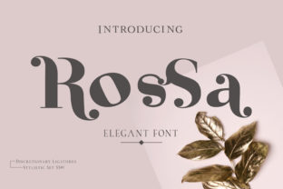 Rossa: A Serif Font for Crafters and Product Creators