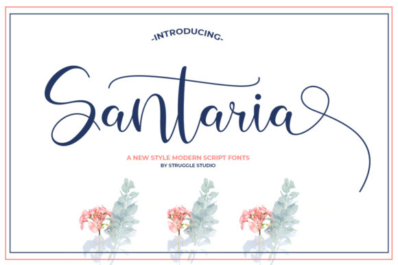 Santaria: A Sweet and Cool Handwritten Font for Creative Branding