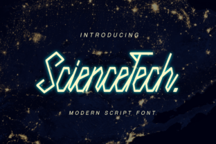 Science Tech: A Script Font That Elevates Tech-Themed Creations