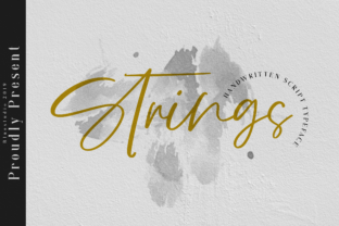 Strings: A Script Handwritten Font for Editorial Design
