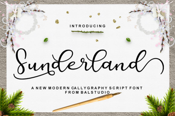 Sunderland Script Font for Bold Digital Branding
