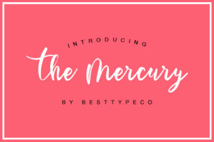 The Mercury: A Script Handwritten Font for Creative Branding