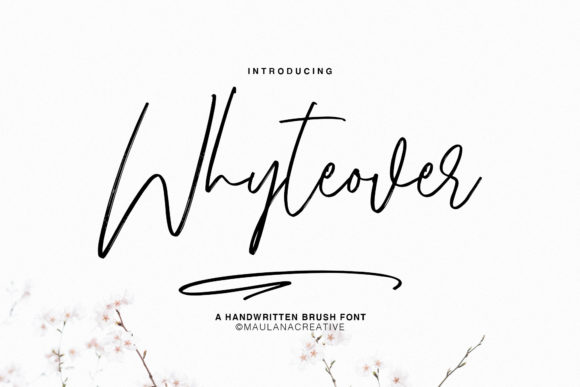 Whyteover: A Script Font That Breathes Life Into Your Handmade Creations